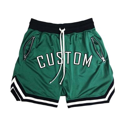 China Streetwear Mens Vintage Sports Training Tank Top Man Basketball Sportswear Breathable Custom Embroidered Uniform Shorts With Pockets for sale