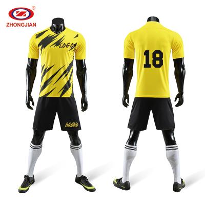 China Cheap soccer jersey sets sets men kids soccer jersey training uniform clothes for sale for sale