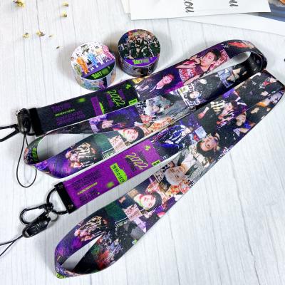 China Custom Bangtan New Viable Kpop Boys SEASON 2022 GREETINGS Lanyard Card Holder Lanyards With Logo Custom for sale