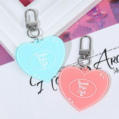 China Custom logo or photo of key chain key acrylic blank with cute key chain rings for sale