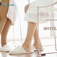 China Flexible Disposable Hotel Slippers Breathable Disposable Slippers For Guests for sale