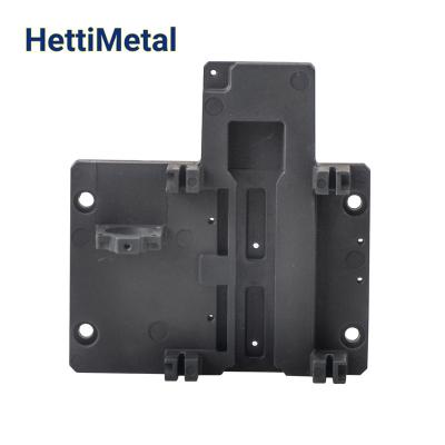 China Medical Device HETTIMETAL ADC12 Aluminum Metal Die Casting Company with Black Anodic Oxidation for Medical Device Parts Base for sale