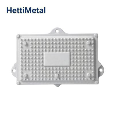 China HETTIMETAL ADC12 Automotive Aluminum Die Cast Cover With Powder Coating For Automotive Headlight Drive Box for sale