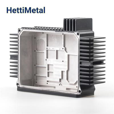 China HETTIMETAL ADC12 Metal Die Casting OEM Automotive Aluminum Mold With Powder Coating For Automotive Enclosure for sale