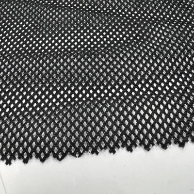 China Polyester Material Super Soft Antistatic Plain Dyed Antistatic Knitting Mesh Fabric For Women Dress for sale