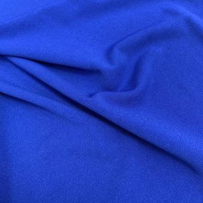 China Wholesale Colored Customized Memory Solids Dyed Plain 220G Polyester Jersey Knit ity Fabrics For Skirts for sale