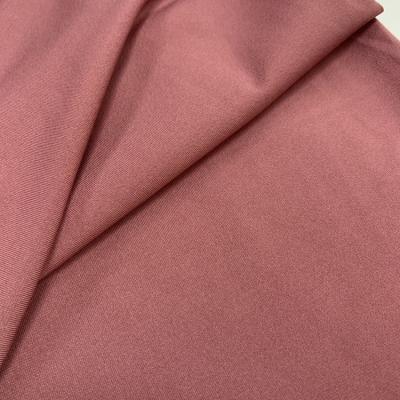 China Wholesale Simple Memory Pink Super Soft Breathable Knit Solid Stretch Polyester ity Fabric For Dress for sale