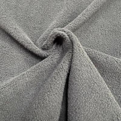 China 92%Polyester 8%spandex anti static high quality fleece single side brushed single side anti pilling fleece fabric for sale