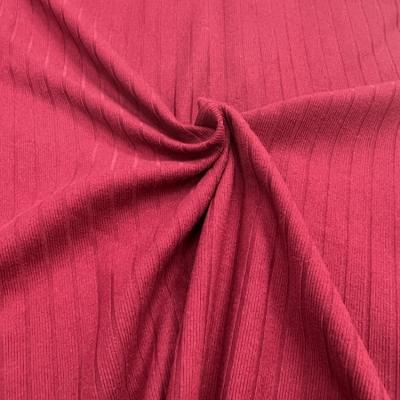 China Shaoxing anti-static textile modern style spandex stretch polyester rib fabric for activeswear for sale