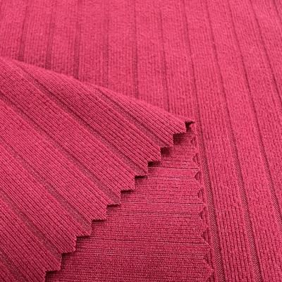 China Antistatic Super Soft Medium Weight Polyester Stretch Anti-Statc Knit Rib Fabric For Dress for sale