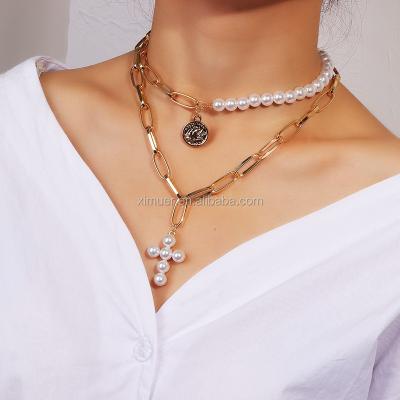 China FASHIONABLE Hot Sale Chain Necklace Custom Factory Layered Necklace for sale