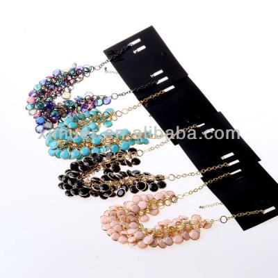 China Wholesale Charm Necklace Design Colors Chunky Pearl Charm Necklace for sale