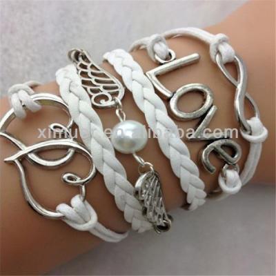 China Bracelet Jewelery Alloy Charm For Leather Braided Bracelet Jewelry for sale