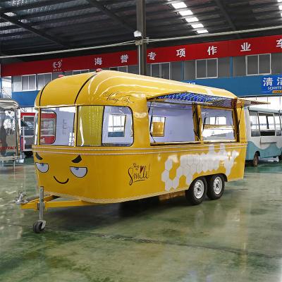 China Processing Factory JIEDI Handsome Appearance Airstream Food Vegetable Truck For BBQ Vending Mobile Supply Travel Trailer For Sale for sale