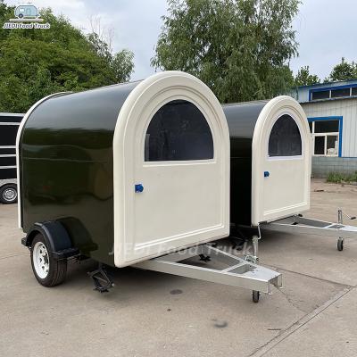 China 2022 JIEDI Vegetable Processing Factory Mobile Van Round Sandwich Bar Trailer Ice Cream Trailer Food Trucks For Sale for sale