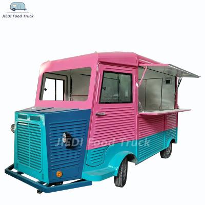 China JIEDI Vegetable Processing Plant JIEDI Train Mobile Food Truck Type Food Fruit Cart Outdoor/Multi-Function Kitchen Truck for sale