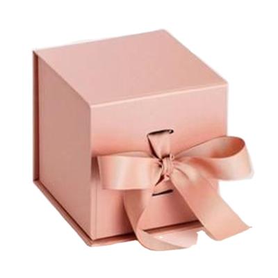 China Recycled Materials Small Baby Gift Box With Ribbon Wholesale Custom Logo Printing for sale