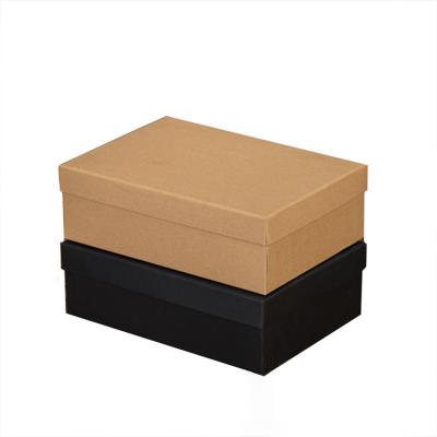 China Recycled Materials Wholesale Eco Friendly Stackable Black Shoe Boxes Custom Logo Printing for sale