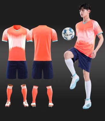 China Quick-drying factory wholesale custom made football shirt kids youth football jersey kids soccer jersey ball suit for sale