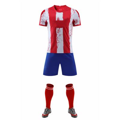 China Quick-drying 2021 new soccer 2022 t-shirt soccer uniform set full sublimation digital printing custom design soccer jersey for sale