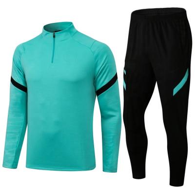 China Latest Design Long Sleeve Sport Wear Football Tracksuits Customized Dewatering for sale