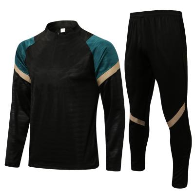 China Quick-drying training sportswear polyester soccer long sleeve tracksuit and pant kits for football uniform for sale