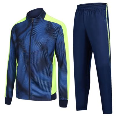 China Quick-drying soccer long sleeve full sleeve training tracksuit zipper soccer jerseys for sale