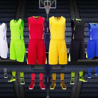 China New Styles Antibacterial Sports Wear Cheap Blue Basketball Wear Basketball Tank Tops for sale