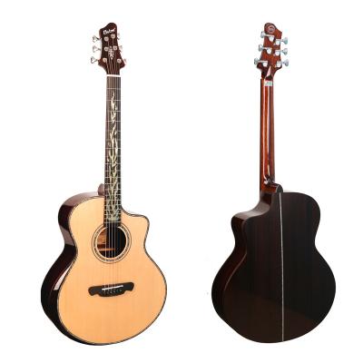 China Sitka Fir Solidwood Cheap Price And High Quality 40 Inch Acoustic Guitar With Special Shape OEM Brand for sale