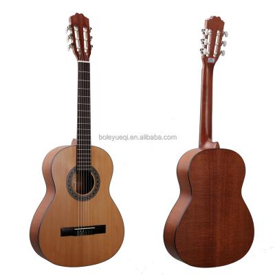 China Basswood 36 Inch Classical Guitar OSTEN Chinese Custom Classical Guitar With Solid Cedar for sale