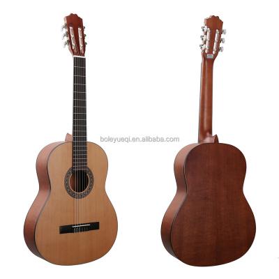 China Cedar China Wholesale solid 39 inch solid wood classical guitar with solid cedar for sale