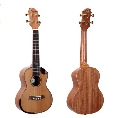 China Custom Solid 24 Inch Red Pine Rosewood Acoustic Guitar Soprano Ukuleles for sale