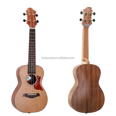 China Chinese Sapele Whole Sale 24 Inch Red Pine Rosewood Solid Top Cutaway Travel Guitar Custom Ukuleles for sale