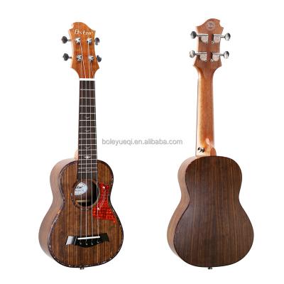 China Walnut China Wood Mini Guitar 21inch Soprano Ukulele With Walnut Matte Finish For Wholesale for sale