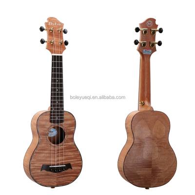 China Small 21 inch Soprano Ukulele Okoume Guitar with Wooden Okoume for sale