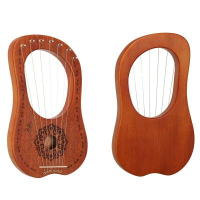 China Good Quality 7 Strings Lyra Mahogany Harp For Wholesale Lyra Harp With Mahogany for sale