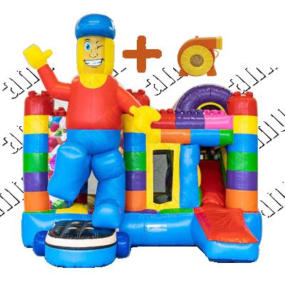 China Party Rental Company Indoor Inflatable Bouncer For Kids Inflatable Bouncer With Inflatable Slide Bounce for sale