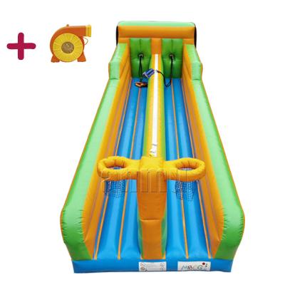 China Party rental business Anum adult and kids outdoor sport games commercial used inflatable bungee racing inflatable sport game for sale for sale