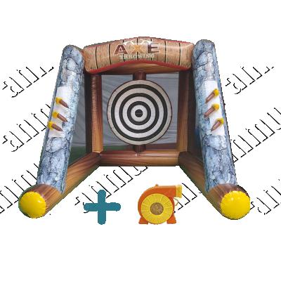 China Party rental company Anmu carnival adult games and kids sports inflatable outdoor game ax throwing game for sale for sale