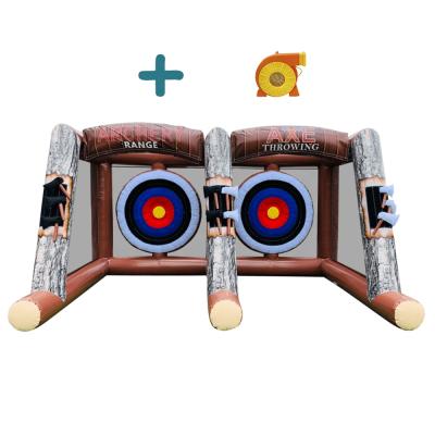 China Inflatable Games Archery Sports Party Rental Company Factory Price Carnival Inflatable Throwing Ax Throwing Sticky Game for sale