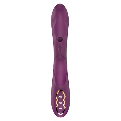 China Harmless Magnetic Filling Dual Head Vibrator 7 Frequency Sucking Female Masturbator Honey Bean Stimulation Massage Stick for sale