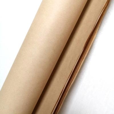 China Wholesale Price Biodegradable Brown Paper Cardboard Wrapping Paper Roll Bamboo Wrapping Paper For Packaging Bag Box for sale