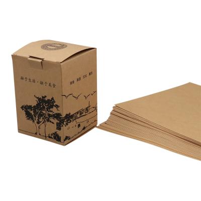 China Biodegradable Factory Brown Virgin Kraft Paper Roll Price Custom Wrapping Paper Liner Paper Packaging Box for sale