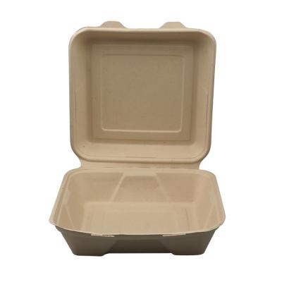 China Recycled Materials 1000ml Square Microwave Disposable Lunch Box for sale