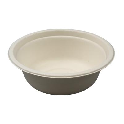 China Biodegradable Bagasse Pulp Fiber Bagasse Disposable Paper Bowl Maker Salad Bowl Paper Tableware For Food Soup for sale