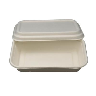 China 500ML Large Biodegradable Molded Disposable Pulp Paper Bowl Lunch Box Container For Foodstuffs for sale