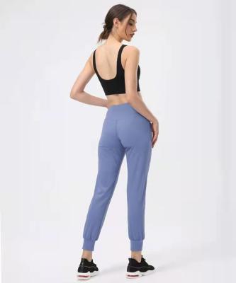 China New Antibacterial Yoga Pants Loose Cropped High Waist Slim Slim Jogging Pants Sports Leisure All-match Yoga Pants for sale