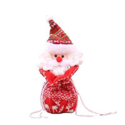 China Festive Christmas Knitted Bag Kids Gift Bag Cute Candy Bag Christmas Decoration Wrapping for sale