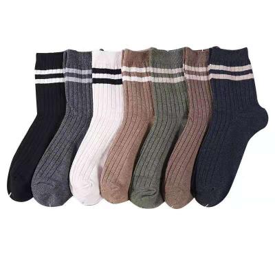 China Amazon Antibacterial Warm Men's Medium Tube Cotton Casual Socks Autumn And Winter for sale