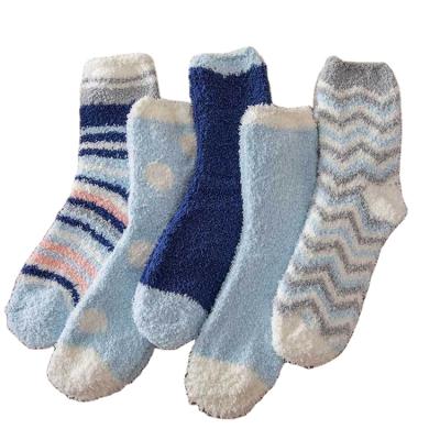 China New Flooring Coral Fleece Towel Thicken Warm Winter Floor Home Socks for sale